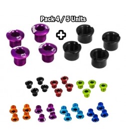 Pack Tornillos Plato Bpart Components M8x0,75 Colores (Largo 6,5mm)