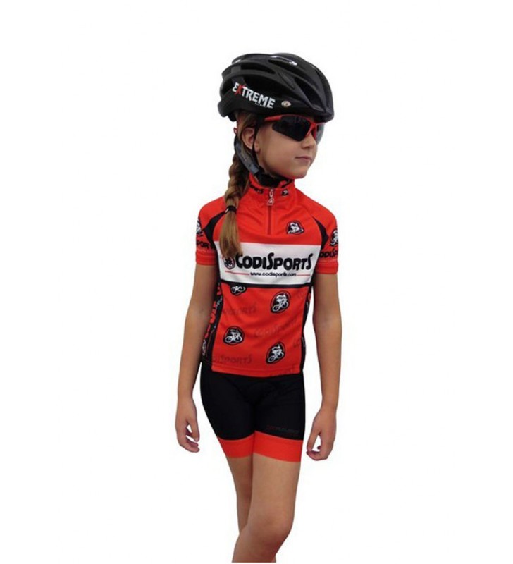 Conjunto maillot+culotte niño-niña Sports Rojo