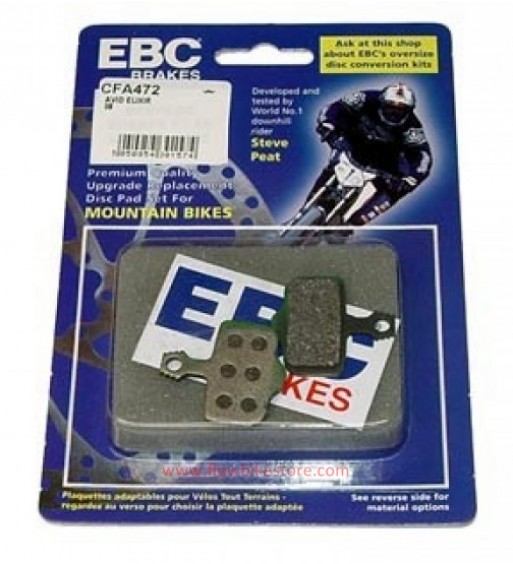 Pastillas Freno EBC CFA472 para "Avid Elixir 1/3/5/7/9, X0, XX, R/CR"