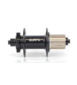 Buje trasero rodamientos Gurpil negro 9QR 9x135mm