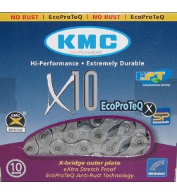 Cadena KMC X-10 EPT anticorrosión 10v 