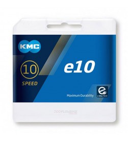 Cadena KMC e10 Plata 10velocidades 122e Cadena KMC e10 Plata 10velocidades 122e