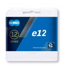 Cadena KMC e12 EPT ebike Plata 12velocidades 130e Cadena KMC e12 EPT ebike Plata 12velocidades 130e
