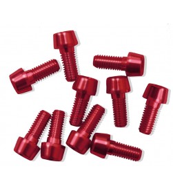 Tornillo Aluminio MSC M5 Rojo (Varias longitudes) Tornillo Aluminio MSC M5 Rojo (Varias longitudes)