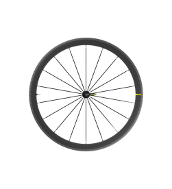 Rueda delantera Mavic Cosmic SL 40 700C de carbono para freno de llanta Rueda delantera Mavic Cosmic SL 40 700C de carbono para freno de llanta