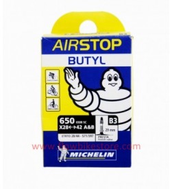 Cámara Michelin Airstop butyl B3 650A&B (28/44-571/597) válvula fina