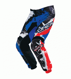 Pantalon Cordura Descenso Oneal Element Shocker Negro/Rojo/Azul