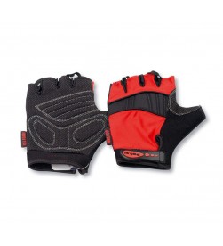 Guantes cortos Pokal 134 gel Negro-Rojo T-L Guantes cortos Pokal 134 gel Negro-Rojo T-L