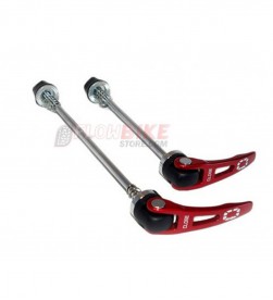 Cierre rápido Progress para MTB aluminio-acero Rojos Cierre rápido Progress para MTB aluminio-acero Rojos