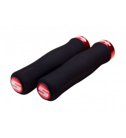 Puños espuma Sram Contour foam 1 lock-on Negro-Rojo Puños espuma Sram Contour foam 1 lock-on Negro-Rojo