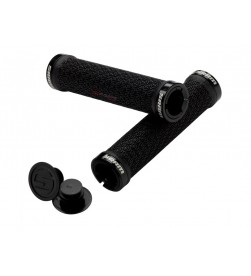Puños Sram Locking grips doble abrazadera Negros Puños Sram Locking grips doble abrazadera Negros