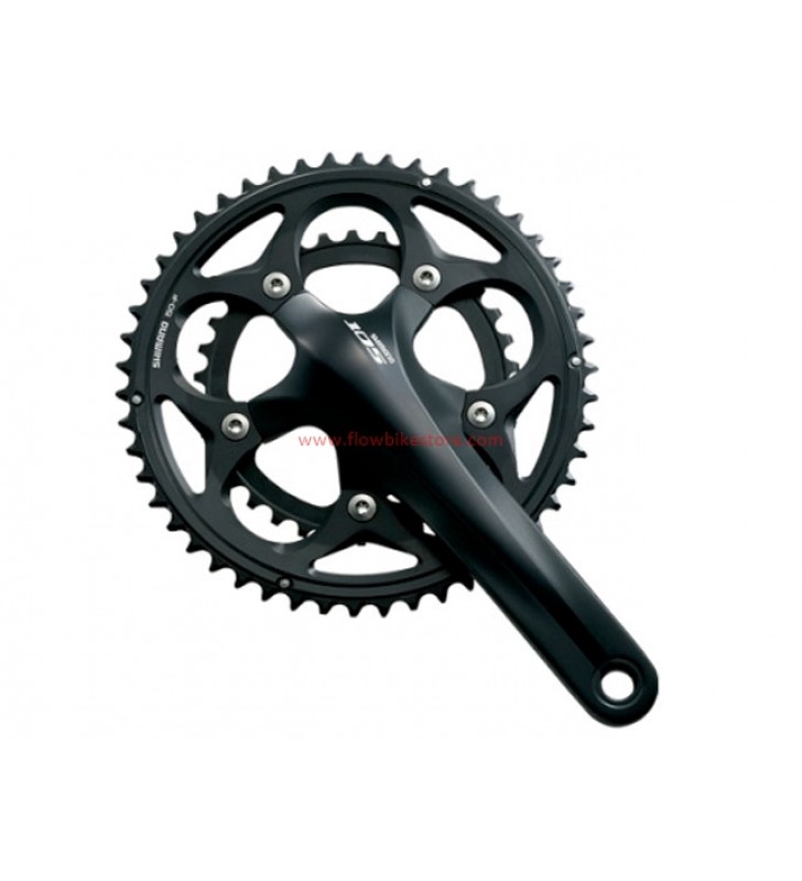 Plateau SHIMANO 105 FC-5750 – 34 Dents, 10 Vitesses, Noir, Taille Unique