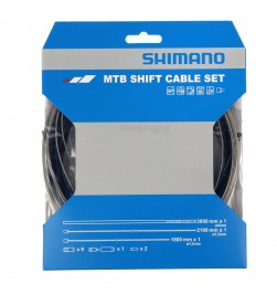 Kit fundas y cables de cambio Shimano SP-41 RVS MTB negro