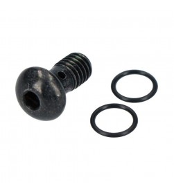 Tornillo banjo+toricas pinza freno disco hidraulica Shimano 4 pistones Zee/Saint/XT