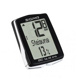 Cuentakilometros/Ciclocomputadora Sigma BC 14.16 STS CAD inalambrico con cadencia y altimetro