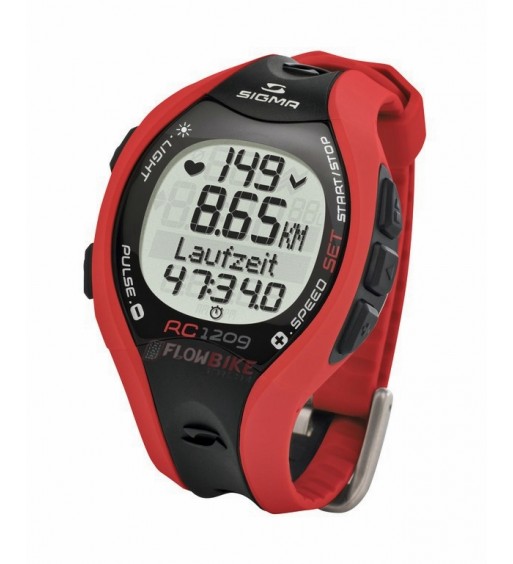 Reloj Running Ordenador Sigma RC 1209 Rojo Negro
