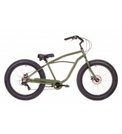 Bicicleta Cruiser Crest Spoor 26x4.0 7v Verde Negra Bicicleta Cruiser Crest Spoor 26x4.0 7v Verde Negra