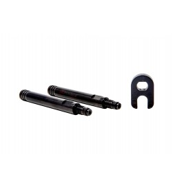 Blister 2 prolongadores 42mm válvula fina X-Sauce aluminio negro sin rosca Blister 2 prolongadores 42mm válvula fina X-Sauce aluminio negro sin rosca