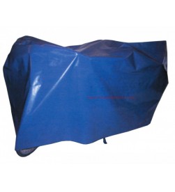 Funda Polietileno Reforzado 200x100cm para tapar bicicletas azul con ojales y bandas