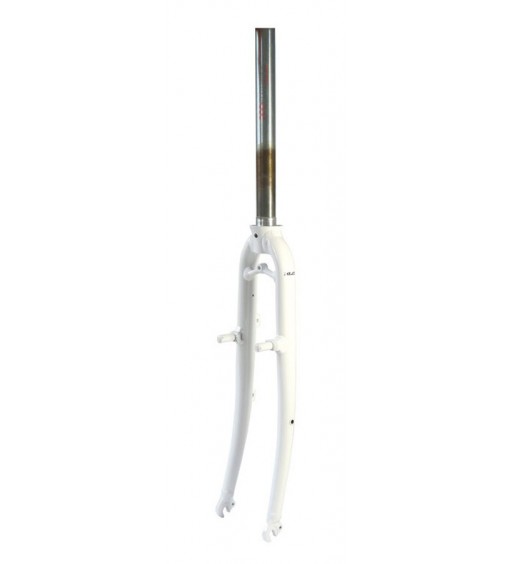 Horquilla rigida XLC BF-A02 28" ahead 1.1/8" blanca para bicis que llevaban suspension