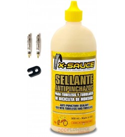 Kit Líquido Sellante X-Sauce 500 ml + 2 obuses + 1 Llave de obús