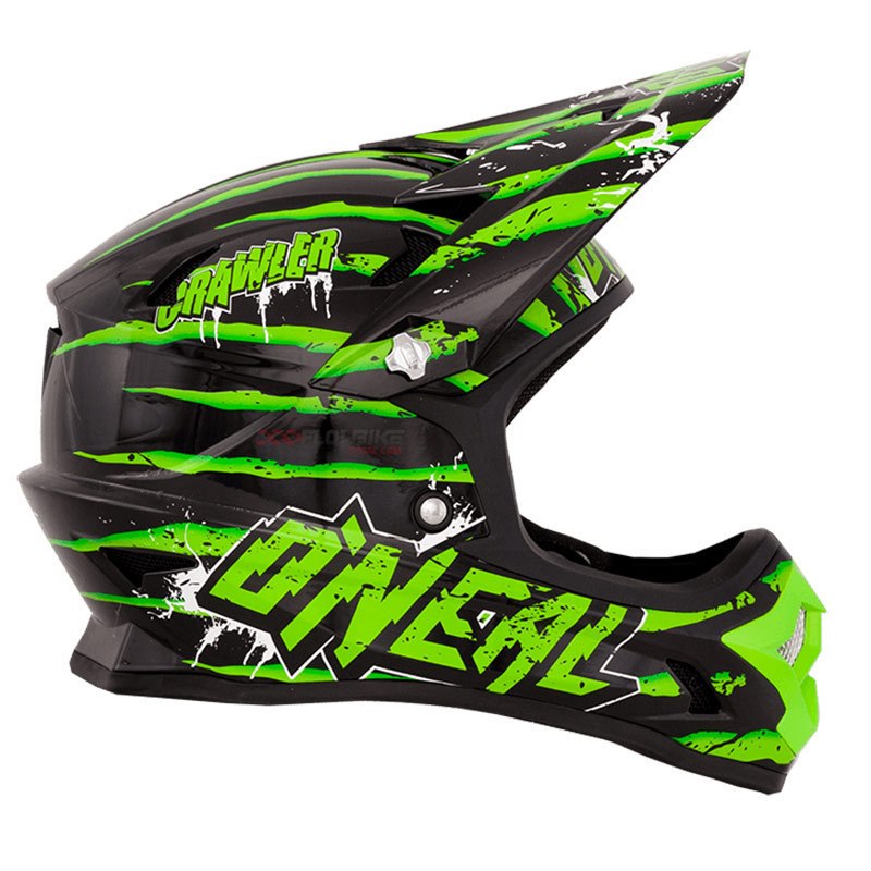 Casco Integral Descenso Oneal Fury Fidlock DH Evo Crawler Negro Verde Casco Integral Descenso Oneal Fury Fidlock DH Evo Crawler Negro Verde
