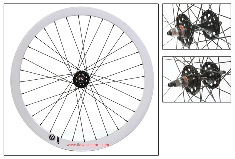 Ruota Posteriore Per Bici 700xC RM-17 In Alluminio Con Chiusura Rapida, Compatibile Con Vari Modelli