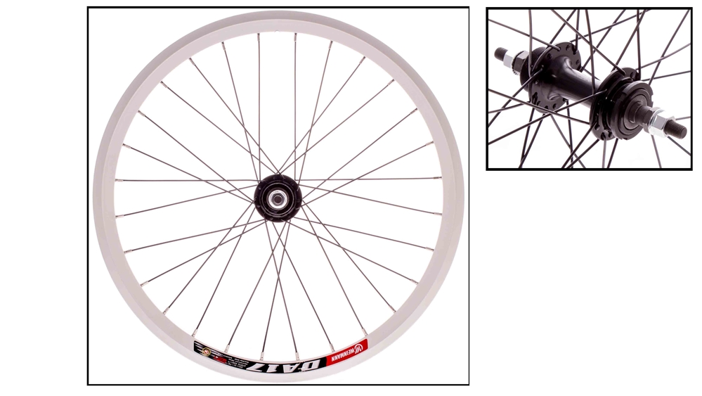 Set Ruote BMX 26 Pollici Nere - Mozzi Sigillati A Cuscinetti - Flip Flop E Ruota Libera